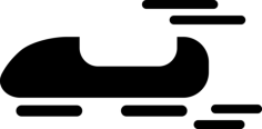 Olympic Bobsleigh Moving Silhouette Silhouette Cutting Svg Files, Free Vectors File